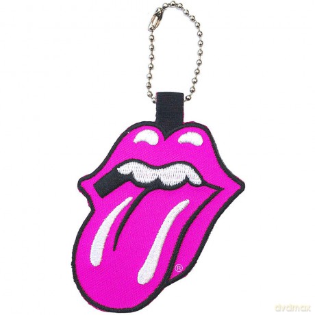Brelok Classic Tongue: The Rolling Stones Patch Keychain: Classic Tongue (Pink)