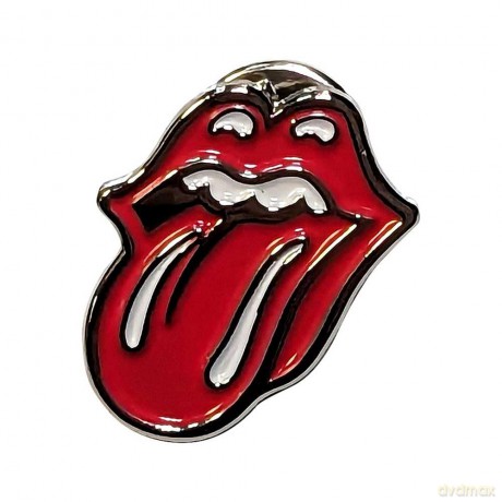 Rolling Stones - The: The Rolling Stones Pin Badge: Classic Tongue Silver Outline