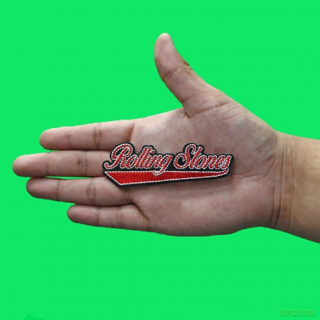 Rolling Stones - The: The Rolling Stones Standard Patch: Baseball Script