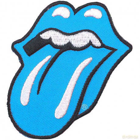 Rolling Stones - The: The Rolling Stones Standard Patch: Classic Tongue Black (Blue)
