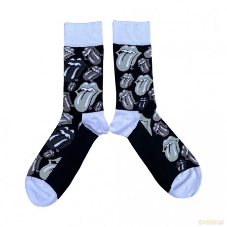 Rolling Stones - The: The Rolling Stones Unisex Ankle Socks: Classic Tongues (Black) (UK Size 7 - 11)
