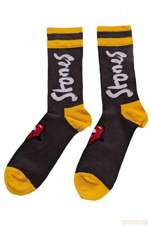 Rolling Stones - The: The Rolling Stones Unisex Ankle Socks: No Filter (Black) (UK Size 7 - 11)