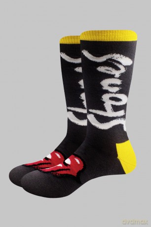 Rolling Stones - The: The Rolling Stones Unisex Ankle Socks: No Filter (Black) (UK Size 7 - 11)