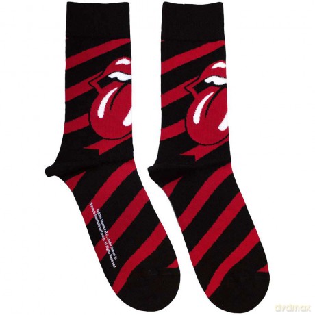 Rolling Stones - The: The Rolling Stones Unisex Ankle Socks: Stripes (Black) (UK Size 7 - 11)