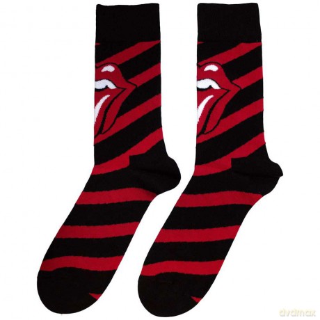 Rolling Stones - The: The Rolling Stones Unisex Ankle Socks: Stripes (Black) (UK Size 7 - 11)