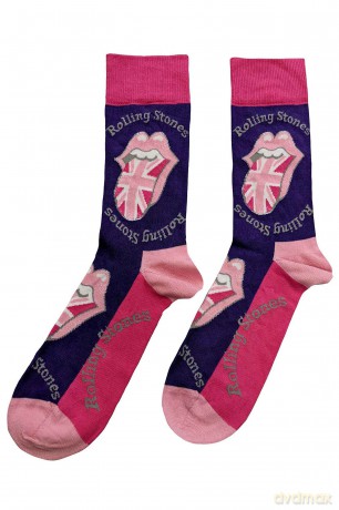 Rolling Stones - The: The Rolling Stones Unisex Ankle Socks: UK Tongue (Purple) (UK Size 7 - 11)