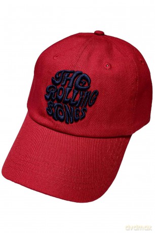 Rolling Stones - The: The Rolling Stones Unisex Baseball Cap: Vintage 70s Logo (Maroon Red)