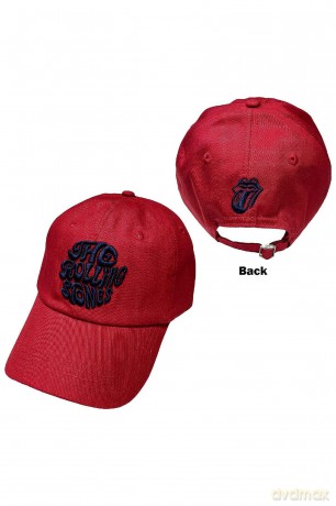 Rolling Stones - The: The Rolling Stones Unisex Baseball Cap: Vintage 70s Logo (Maroon Red)