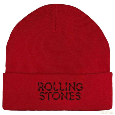 Rolling Stones - The: The Rolling Stones Unisex Beanie Hat: Hackney Diamonds Logo (Red)