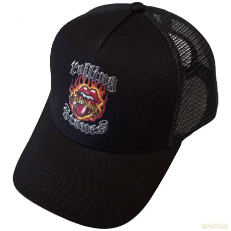 Rolling Stones - The: The Rolling Stones Unisex Mesh Back Cap: Tattoo You (Black)