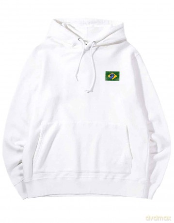 Rolling Stones - The: The Rolling Stones Unisex Pullover Hoodie: Copacabana (White) (Back Print) (X-Large)