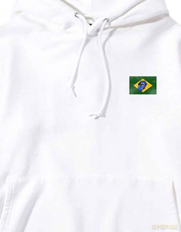 Rolling Stones - The: The Rolling Stones Unisex Pullover Hoodie: Copacabana (White) (Back Print) (XX-Large)
