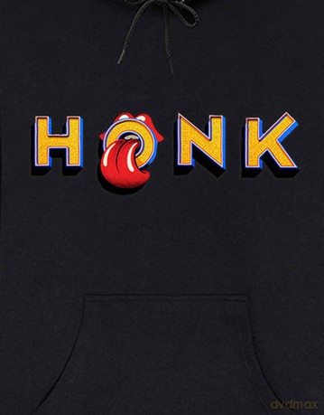 Rolling Stones - The: The Rolling Stones Unisex Pullover Hoodie: Honk Letters (Cuff Print) (Large)