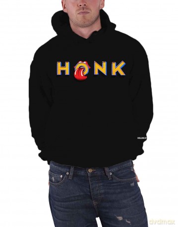Rolling Stones - The: The Rolling Stones Unisex Pullover Hoodie: Honk Letters (Cuff Print) (Medium)
