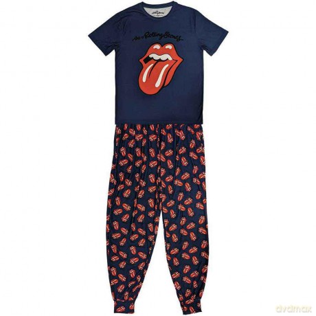 Rolling Stones - The: The Rolling Stones Unisex Pyjamas: Classic Tongue (Large)