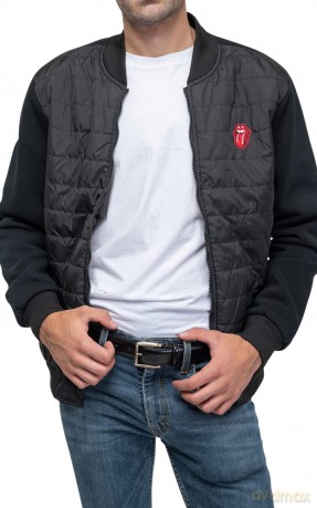Rolling Stones - The: The Rolling Stones Unisex Quilted Jacket: Classic Tongue (X-Large)
