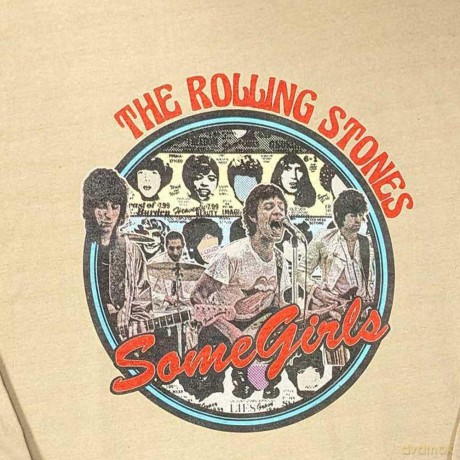 Rolling Stones - The: The Rolling Stones Unisex Sweatshirt: Some Girls Circle (Sand) (Medium)