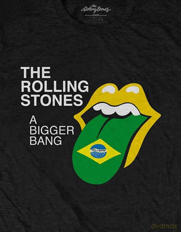Rolling Stones - The: The Rolling Stones Unisex T-Shirt: Bigger Bang - Brazil '80 (Black) (Back Print) (XX-Large)