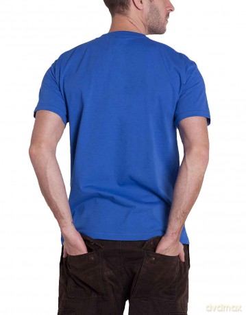 Rolling Stones - The: The Rolling Stones Unisex T-Shirt: Copacabana Blue (Royal Blue) (Large)