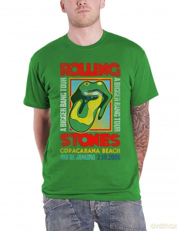Rolling Stones - The: The Rolling Stones Unisex T-Shirt: Copacabana Green (Irish Green) (Medium)