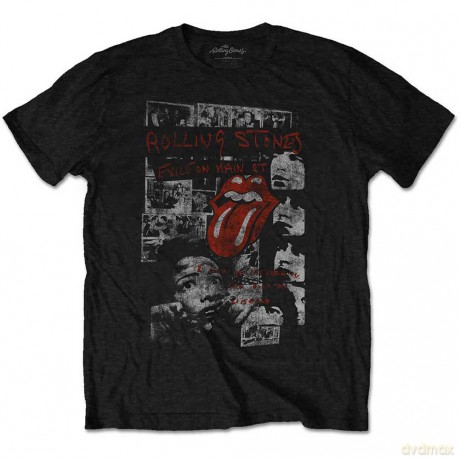 Rolling Stones - The: The Rolling Stones Unisex T-Shirt: Elite Faded (Black) (XX-Large)