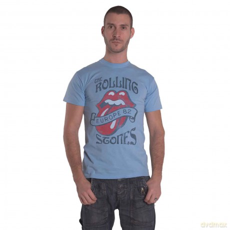 Rolling Stones - The: The Rolling Stones Unisex T-Shirt: Europe '82 Tour (Black) (XX-Large)