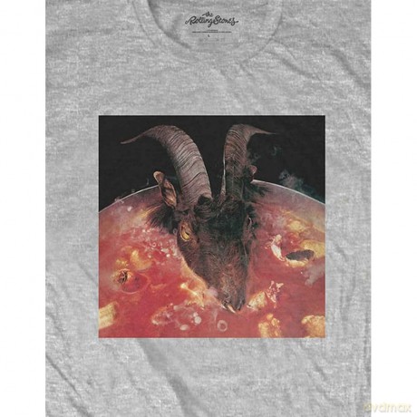 Rolling Stones - The: The Rolling Stones Unisex T-Shirt: Goats Head Soup (Black) (Sleeve Print) (Large)