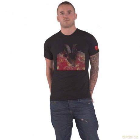 Rolling Stones - The: The Rolling Stones Unisex T-Shirt: Goats Head Soup (Black) (Sleeve Print) (Medium)
