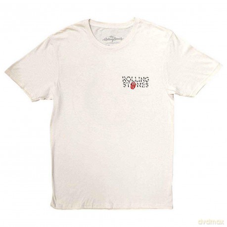 Rolling Stones - The: The Rolling Stones Unisex T-Shirt: Hackney Diamonds Circle Label (Natural) (Back Print) (Medium)
