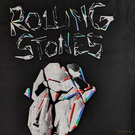Rolling Stones - The: The Rolling Stones Unisex T-Shirt: Hackney Diamonds Faded Logo (Black) (Small)