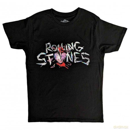Rolling Stones - The: The Rolling Stones Unisex T-Shirt: Hackney Diamonds Glass Logo (Black) (Small)