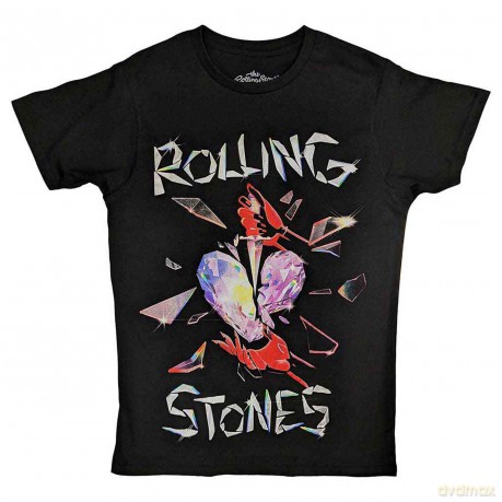 Rolling Stones - The: The Rolling Stones Unisex T-Shirt: Hackney Diamonds Heart (Black) (Small)