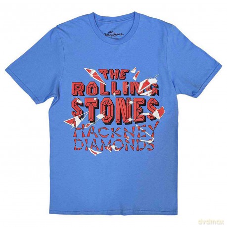 Rolling Stones - The: The Rolling Stones Unisex T-Shirt: Hackney Diamonds Painted Tongue (Pink) (Small)