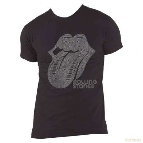 Rolling Stones - The: The Rolling Stones Unisex T-Shirt: Holographic Tongue (Black) (Small)