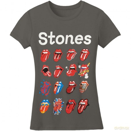 Rolling Stones - The: The Rolling Stones Unisex T-Shirt: No Filter Evolution (Charcoal Grey) (Soft Hand Inks) (XXX-Large)