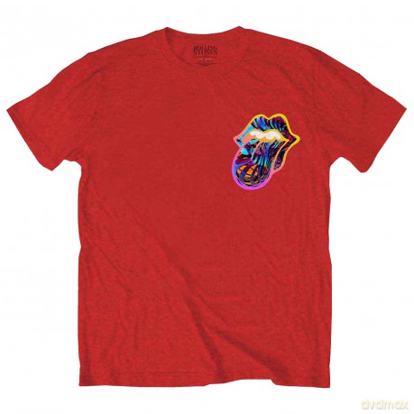 Rolling Stones - The: The Rolling Stones Unisex T-Shirt: Sixty Gradient Text (Red) (Back Print) (X-Large)