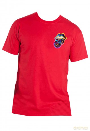Rolling Stones - The: The Rolling Stones Unisex T-Shirt: Sixty Gradient Text (Red) (Back Print) (X-Large)