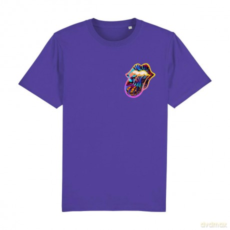 Rolling Stones - The: The Rolling Stones Unisex T-Shirt: Sixty Gradient Text (White) (Back Print) (Small)