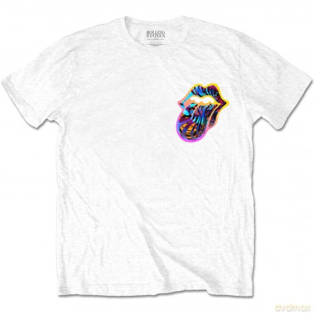 Rolling Stones - The: The Rolling Stones Unisex T-Shirt: Sixty Gradient Text (White) (Back Print) (X-Large)