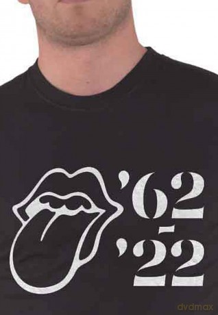 Rolling Stones - The: The Rolling Stones Unisex T-Shirt: Sixty Outline '62 - '22 (Black) (Medium)