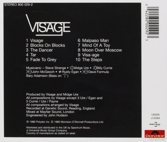 Visage: Visage [CD]