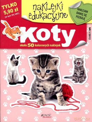 Koty Naklejki Edukacujne [KSIĄŻKA]