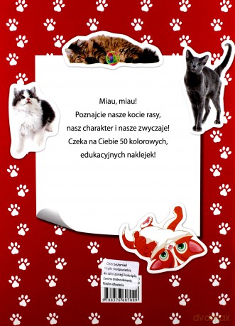 Koty Naklejki Edukacujne [KSIĄŻKA]