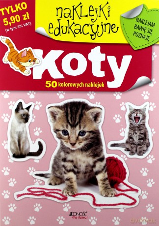 Koty Naklejki Edukacujne [KSIĄŻKA]