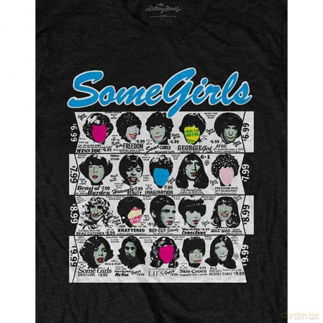 Rolling Stones - The: The Rolling Stones Unisex T-Shirt: Some Girls Album (Black) (Sleeve Print) (XX-Large)