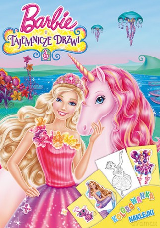 Barbie i Tajemnicze Drzwi Kolorowanka z Naklejkami [KSIĄŻKA]