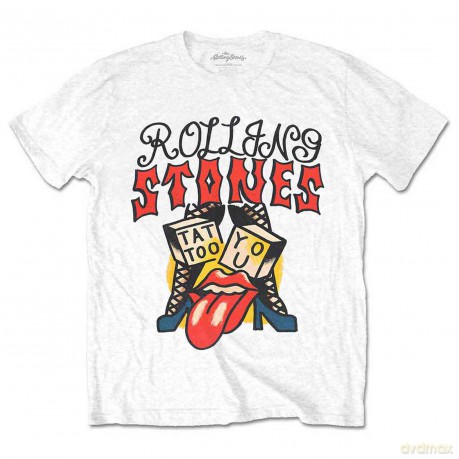 Rolling Stones - The: The Rolling Stones Unisex T-Shirt: Tattoo You II (White) (Small)