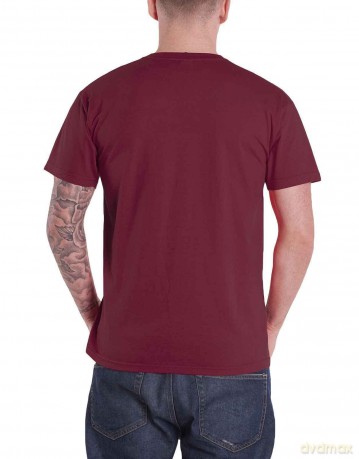 Rolling Stones - The: The Rolling Stones Unisex T-Shirt: Tumbling Dice (Maroon Red) (Large)