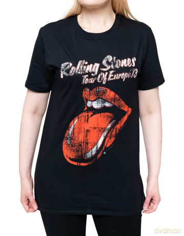 Rolling Stones - The: The Rolling Stones Unisex Tee: 73 Tour (Medium)