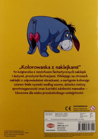 Kubuś i Przyjaciele Kolorowanka z Naklejkami [KSIĄŻKA]